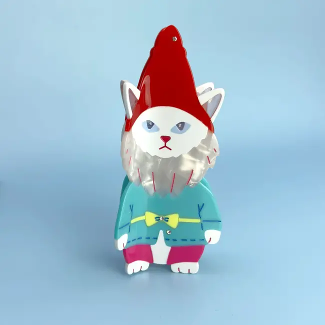 Garden Cat Gnome Hair Claw