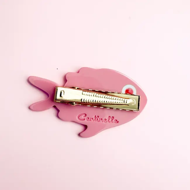 Pink Fish Hair Clip