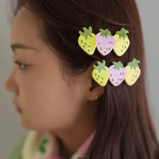 Summer Strawberries Hair Clip