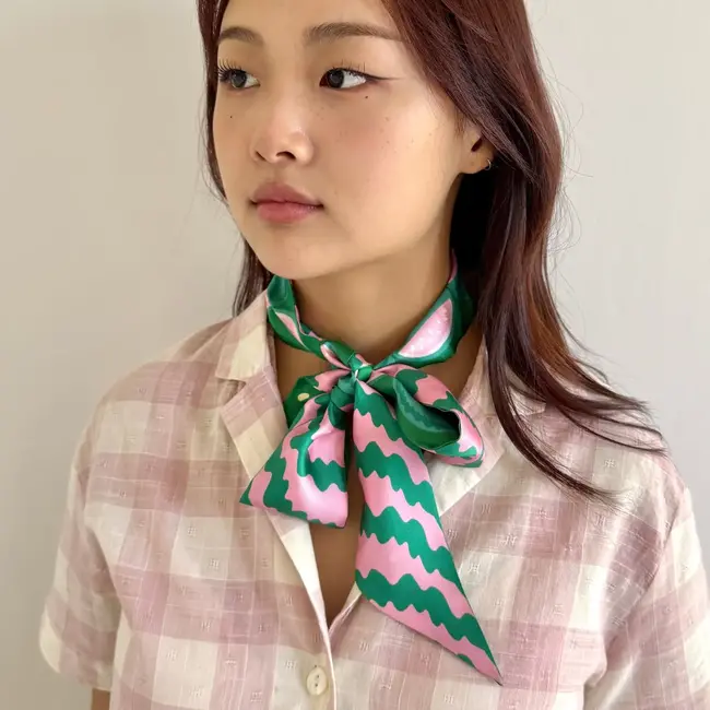 Twilly Ribbon Scarf - Watermelon