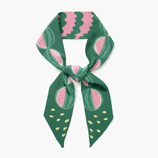 Twilly Ribbon Scarf - Watermelon