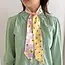 Twilly Ribbon Scarf - Strawberry Checkers