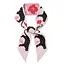 Twilly Ribbon Scarf - Poppy Polka Cat
