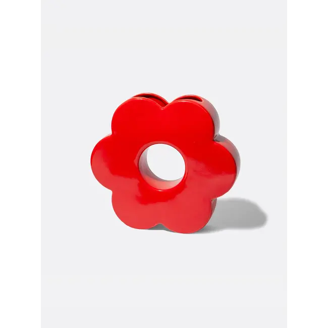 Red Daisy Vase