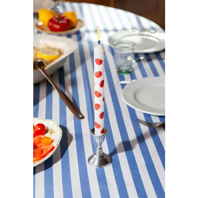 Tomato Taper Candles Set of 2