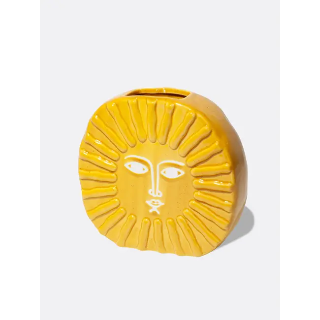 Yellow Sun Vase