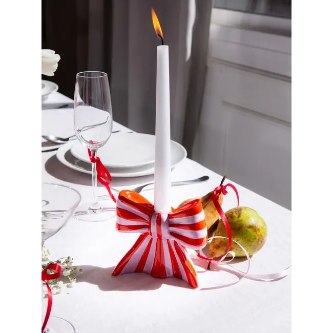 Large Bow Candle Holder