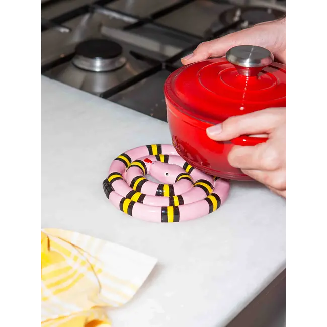 Pink Snake Trivet