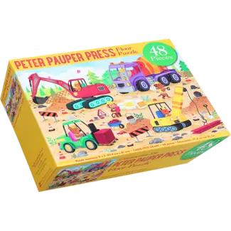 Construction Site Kid's Floor Puzzle 48 Piece