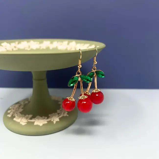 Mini Cherry Earrings