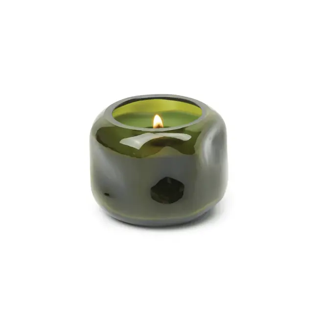 Basalt 5oz Glass Candle - Green Wild Fig Cedar