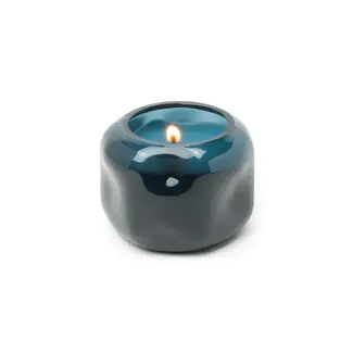 Basalt 5oz Glass Candle - Navy Rosewater Santal