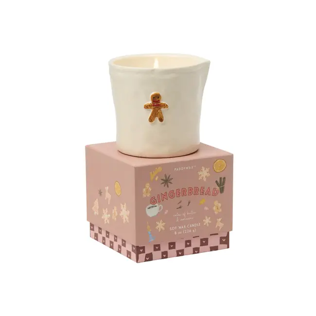 Bistro 8oz Ceramic Candle - Gingerbread