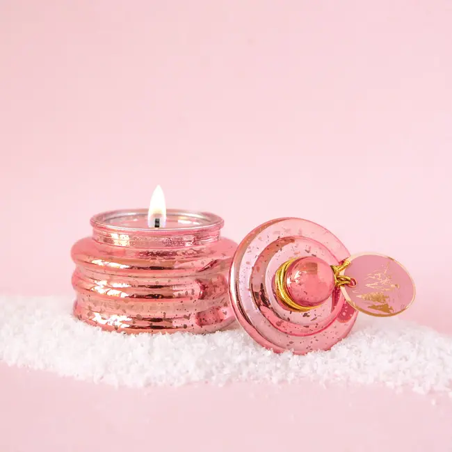 Beam Glass Candle - Pink Peppermint