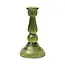Green Tall Glass Taper Holder
