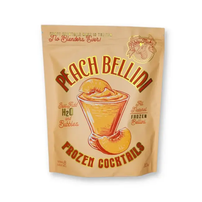 Frozen Peach Bellini Cocktails