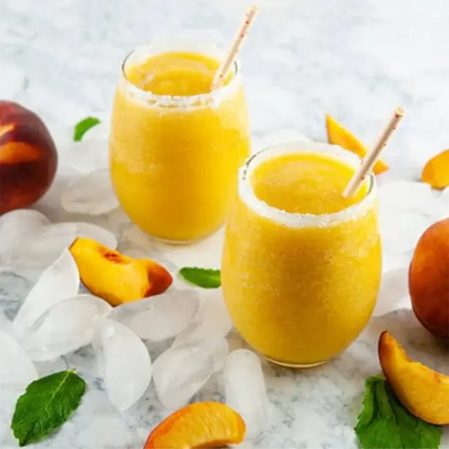 Frozen Peach Bellini Cocktails