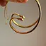 Pink Zircon Snake Hoop Earrings