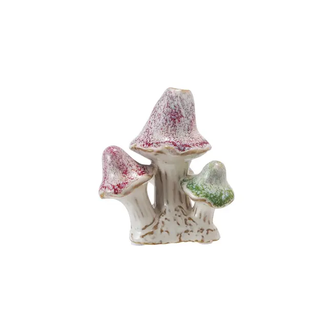 Stoneware Mushroom Mini Vase