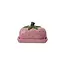 Hand-Painted Ceramic Strawberry Shaped Butter Dish