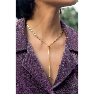 Cassidy Bolo Necklace - 18k Gold Plated
