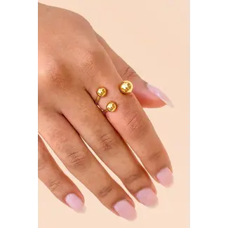 1 2 3 Ring - 18k Gold Plated