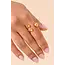 1 2 3 Ring - 18k Gold Plated