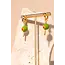 Make it Dirty Olive Earrings - 18K Gold Plated