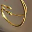 Green Zircon Snake Hoop Earrings