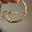 Black Zircon Snake Hoop Earrings