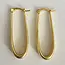 Slim Modern Gold Hoop Earrings