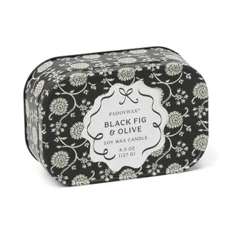 Cherie Printed Tin - Black Fig & Olive