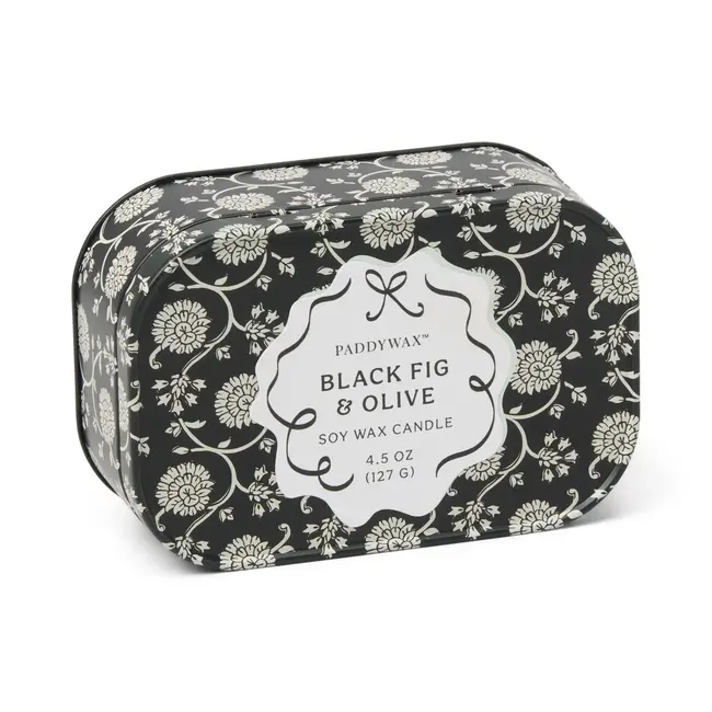 Cherie Printed Tin - Black Fig & Olive