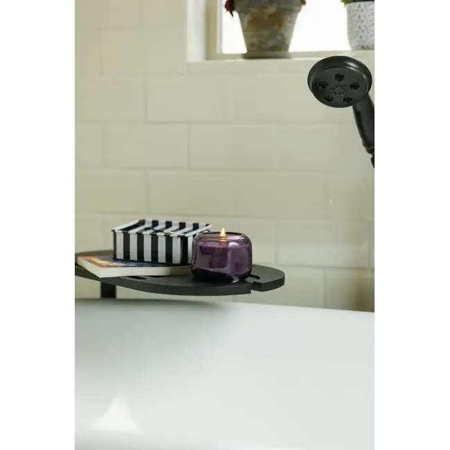 Basalt 5oz Glass Candle - Violet & Vanilla