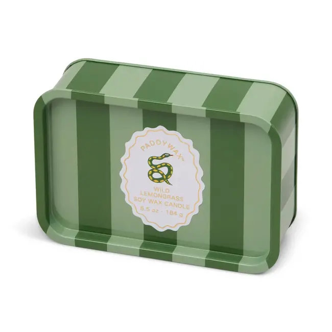 A Dopo Candle 6.5oz Tin - Snake (Wild Lemongrass)