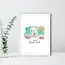 The Write Occasion Calligraphy UNC Chapel Hill Matted Print - 8x10
