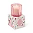 Pink Glass in Holiday Merry Box - Pink Peppermint Candle