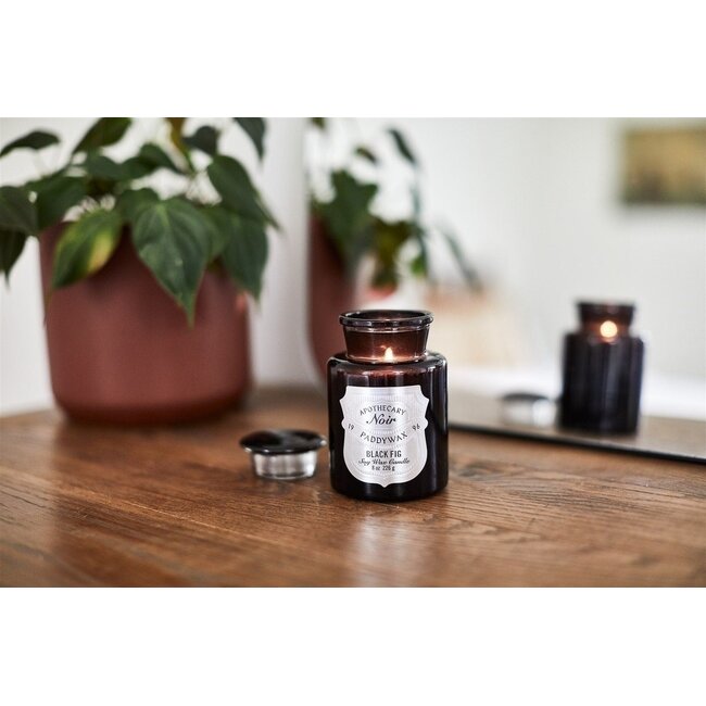 Apothecary Noir Candle 8oz Black - Black Fig