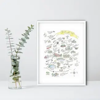 The Write Occasion Calligraphy Raleigh Matted Print - 11x14