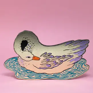 Giant Swan Magnet Gold