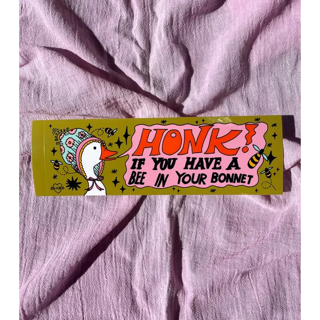 Bee In Your Bonnet Bumper Sticker