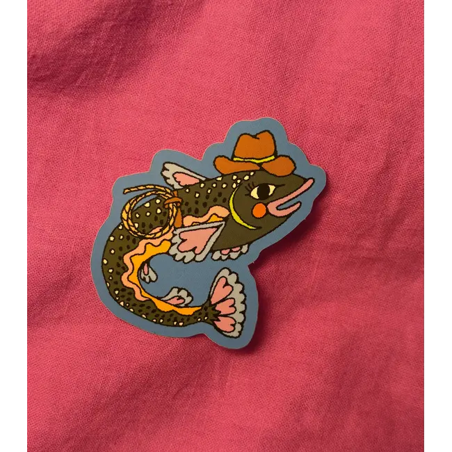 Silly Trout Sticker