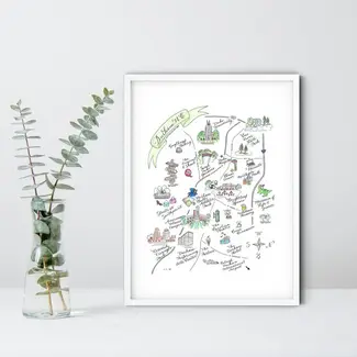 The Write Occasion Calligraphy Durham Matted Print - 11x14