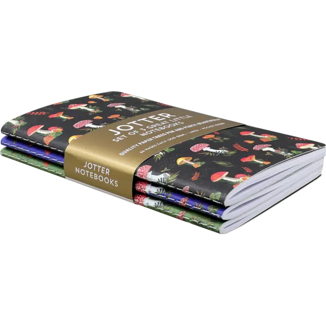 Jotter Mini Notebook Set (3) - Mushrooms