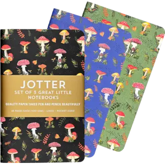 Jotter Mini Notebook Set (3) - Mushrooms