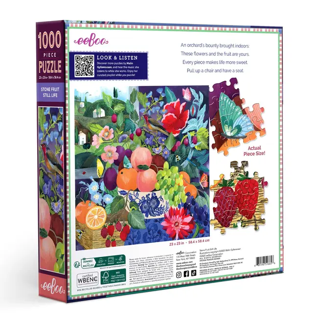 Stone Fruit Still Life Puzzle - 1000 Piece