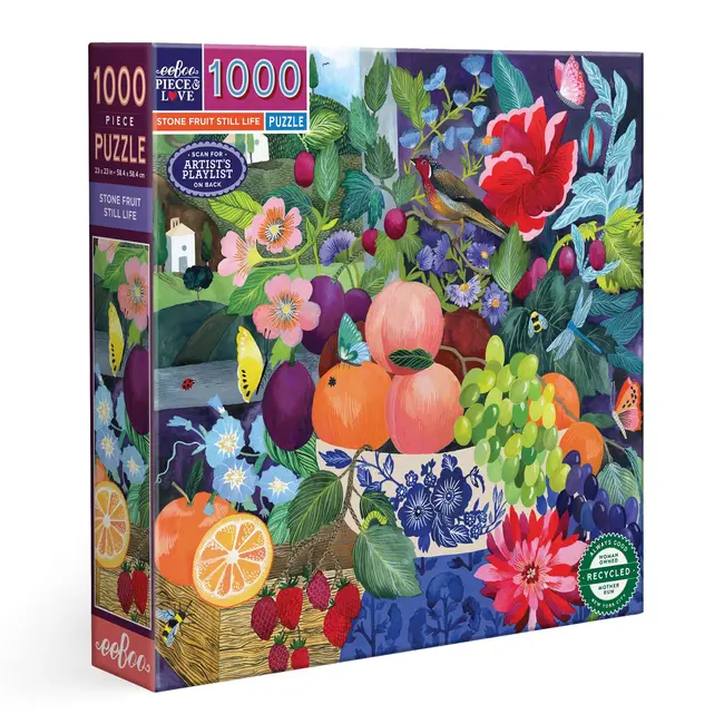 Stone Fruit Still Life Puzzle - 1000 Piece