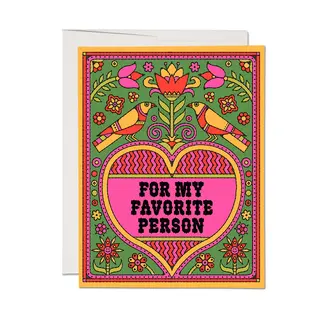 Favorite Person Card