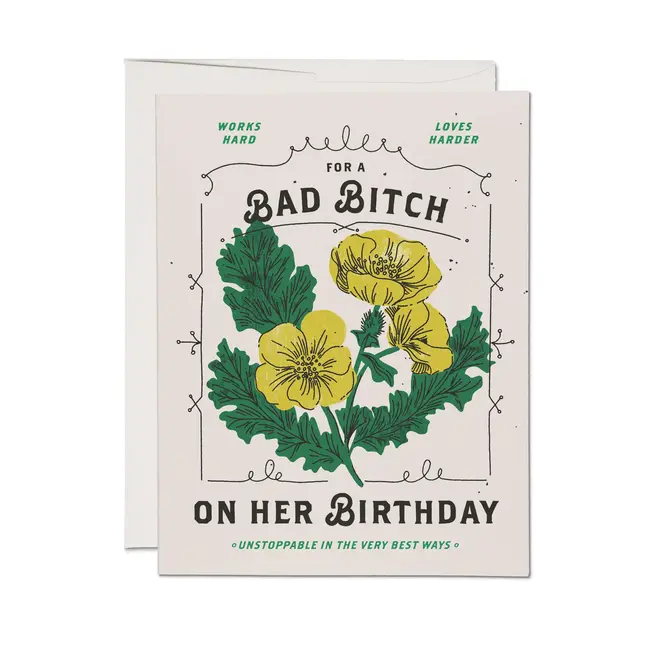 Bad Bitch Birthday Card
