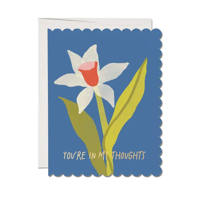 Scalloped Daffodil Sympathy Card